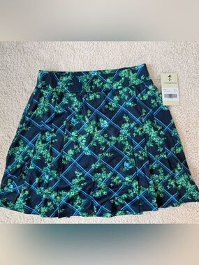 NWT Tuckernuck Sport Navy English Trellis Tennis Skirt